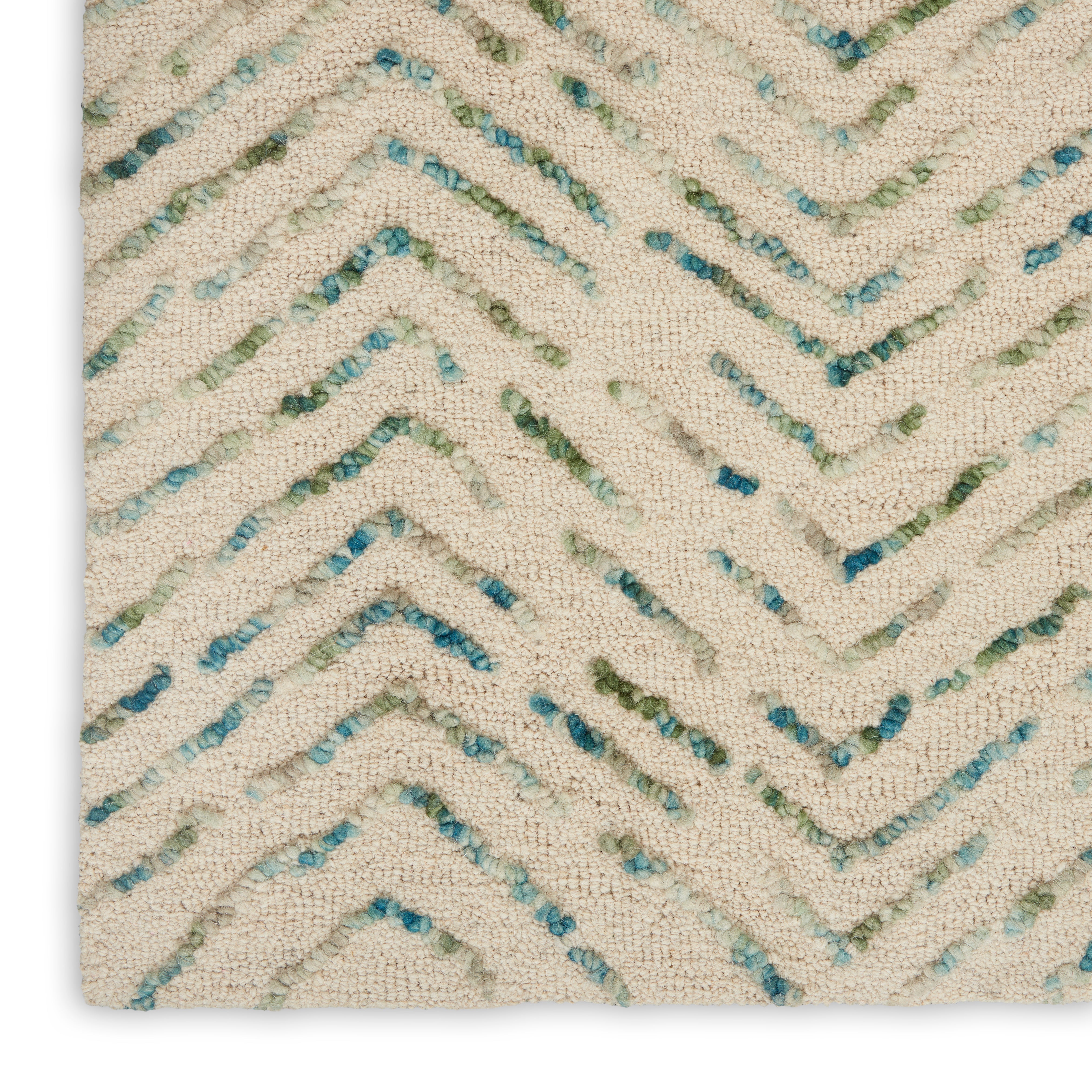 Nourison Colorado CLR02 Green/Ivory Large Rectangle Rug